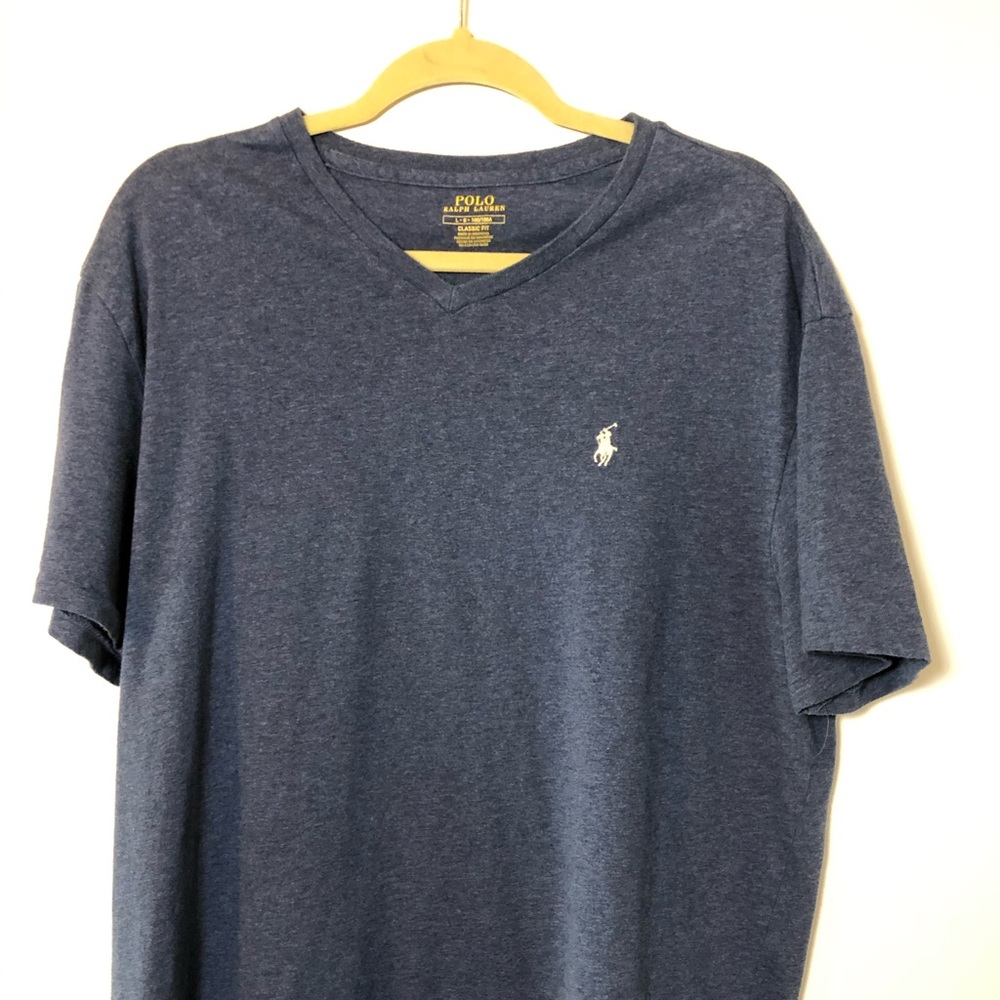Navy Polo V-neck